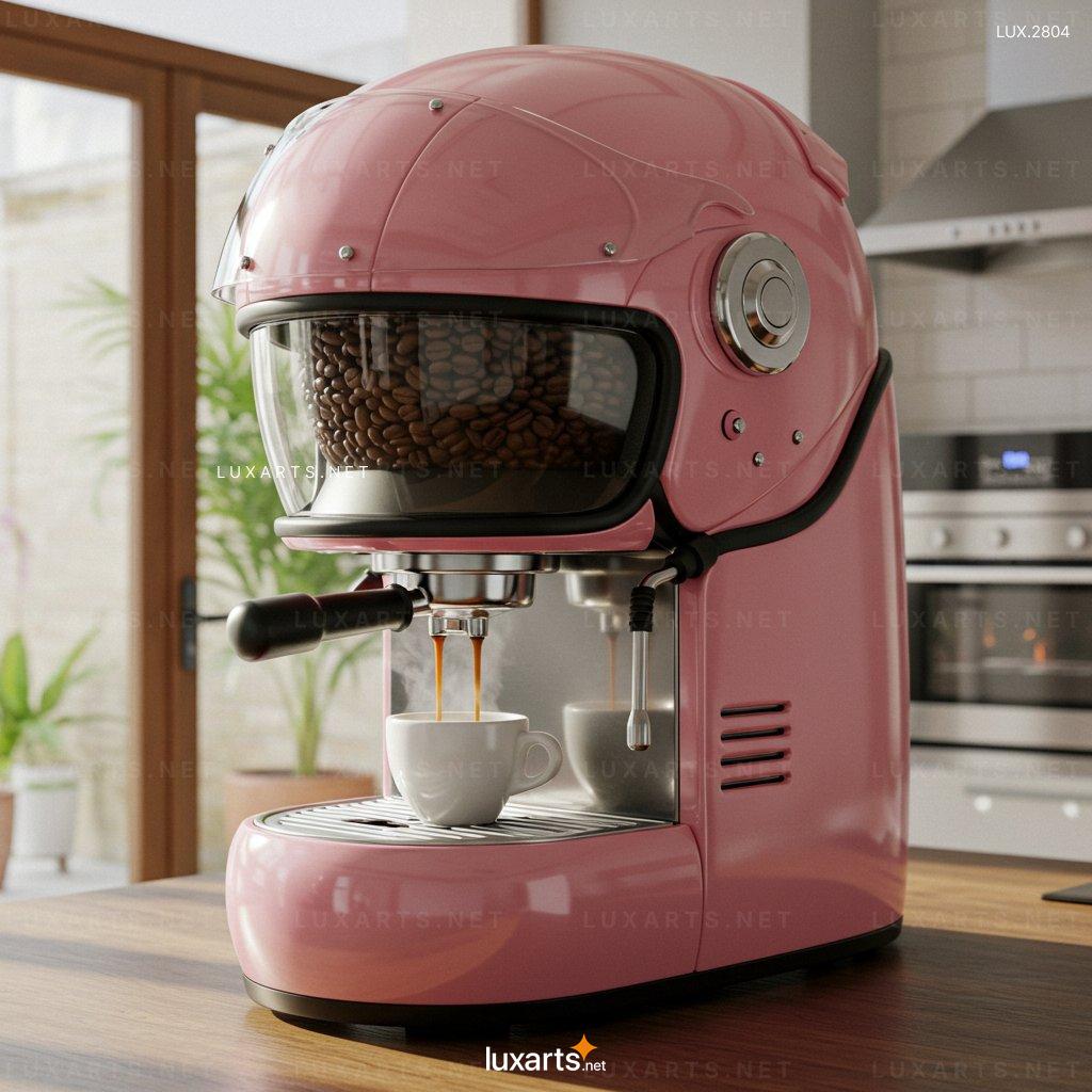 LUX.2804 Top Helmet-Shaped Coffee Maker: Brew Coffee with a Creative Twist helmet coffee maker 9