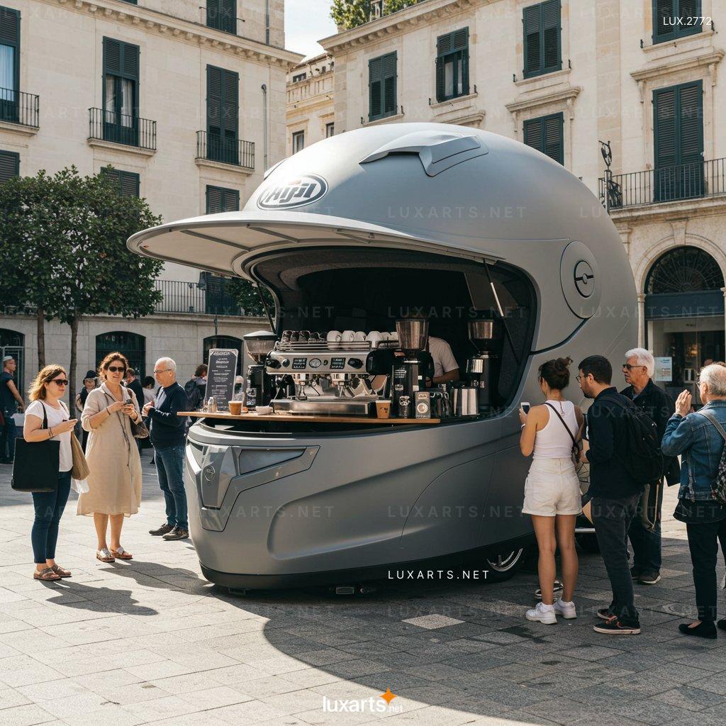 Helmet-Shaped Coffee Kiosk: Innovative Design for Modern Coffee Lovers helmet shaped coffee kiosk 2