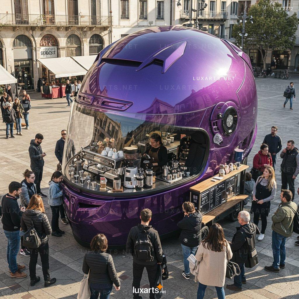 Helmet-Shaped Coffee Kiosk: Innovative Design for Modern Coffee Lovers helmet shaped coffee kiosk 4