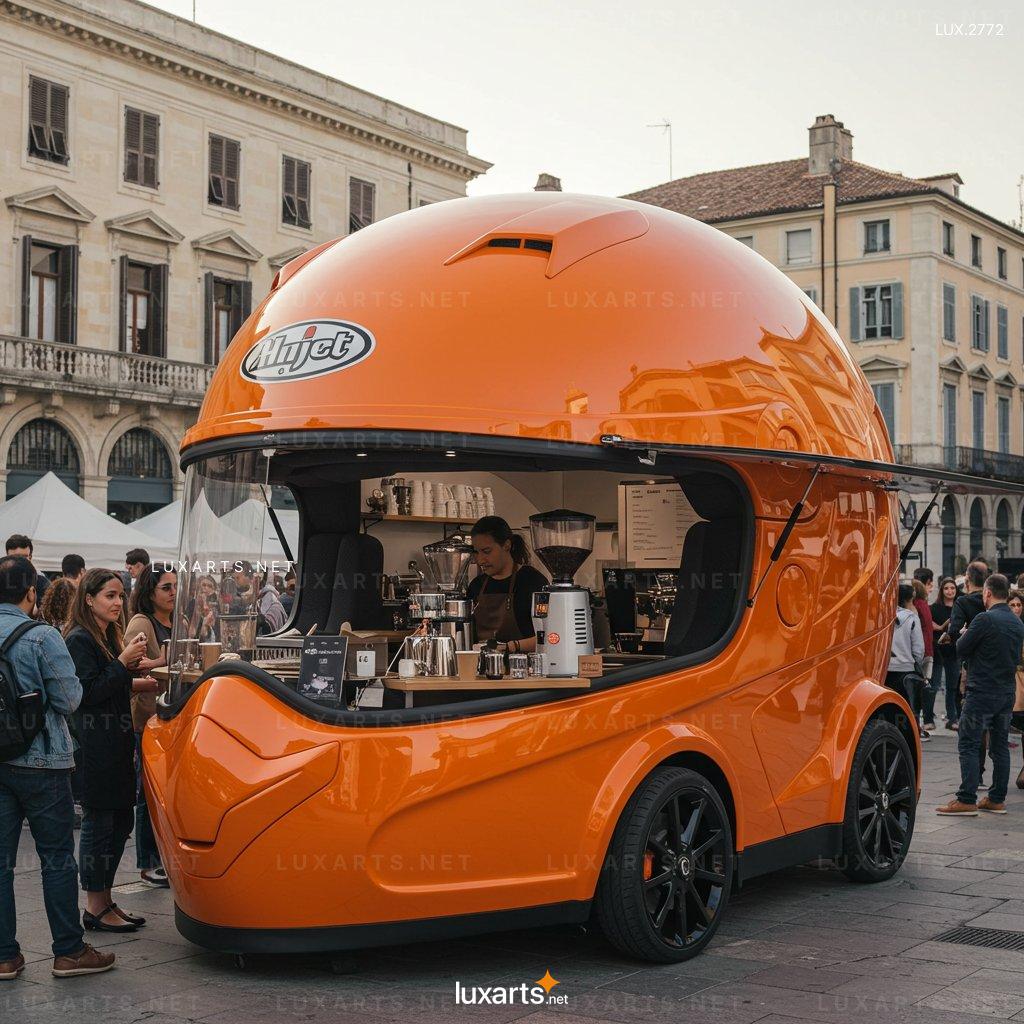 Helmet-Shaped Coffee Kiosk: Innovative Design for Modern Coffee Lovers helmet shaped coffee kiosk 5