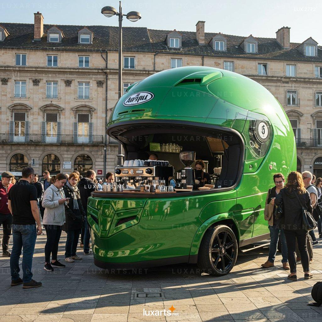 Helmet-Shaped Coffee Kiosk: Innovative Design for Modern Coffee Lovers helmet shaped coffee kiosk 6