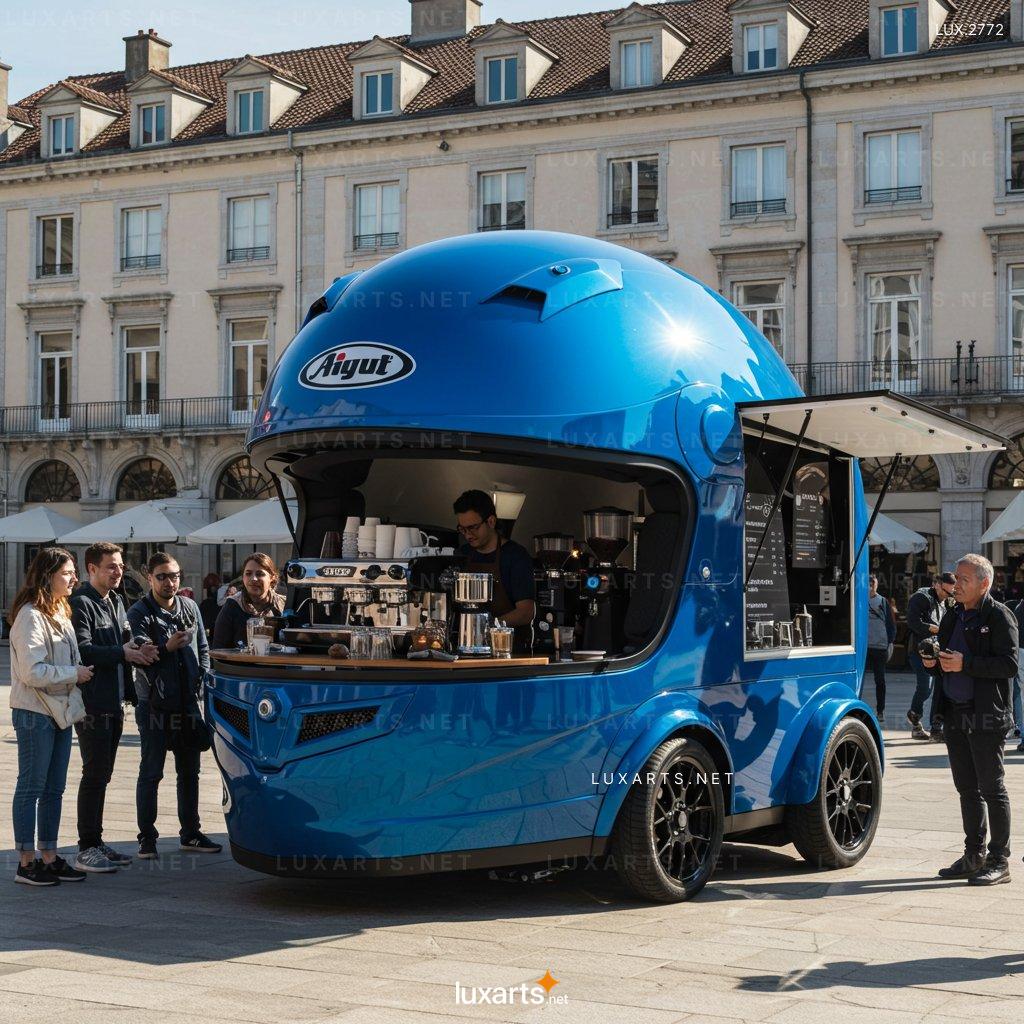 Helmet-Shaped Coffee Kiosk: Innovative Design for Modern Coffee Lovers helmet shaped coffee kiosk 7