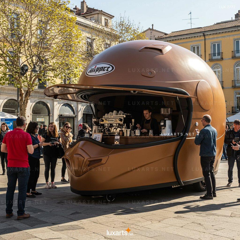 Helmet-Shaped Coffee Kiosk: Innovative Design for Modern Coffee Lovers helmet shaped coffee kiosk 9