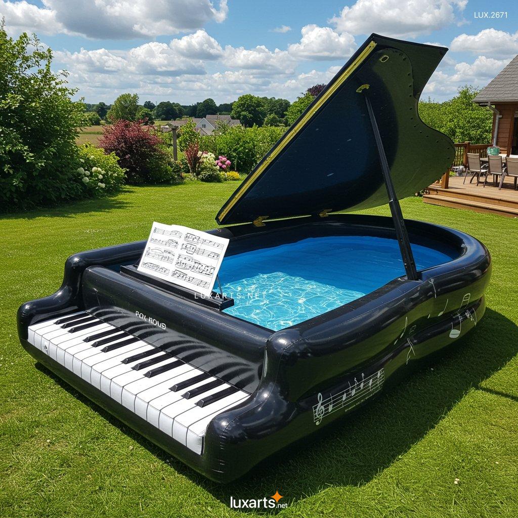 LUX.2671 Inflatable Piano Pool: The Ultimate Fun Floating Water Accessory for Summer inflatable piano pool 1