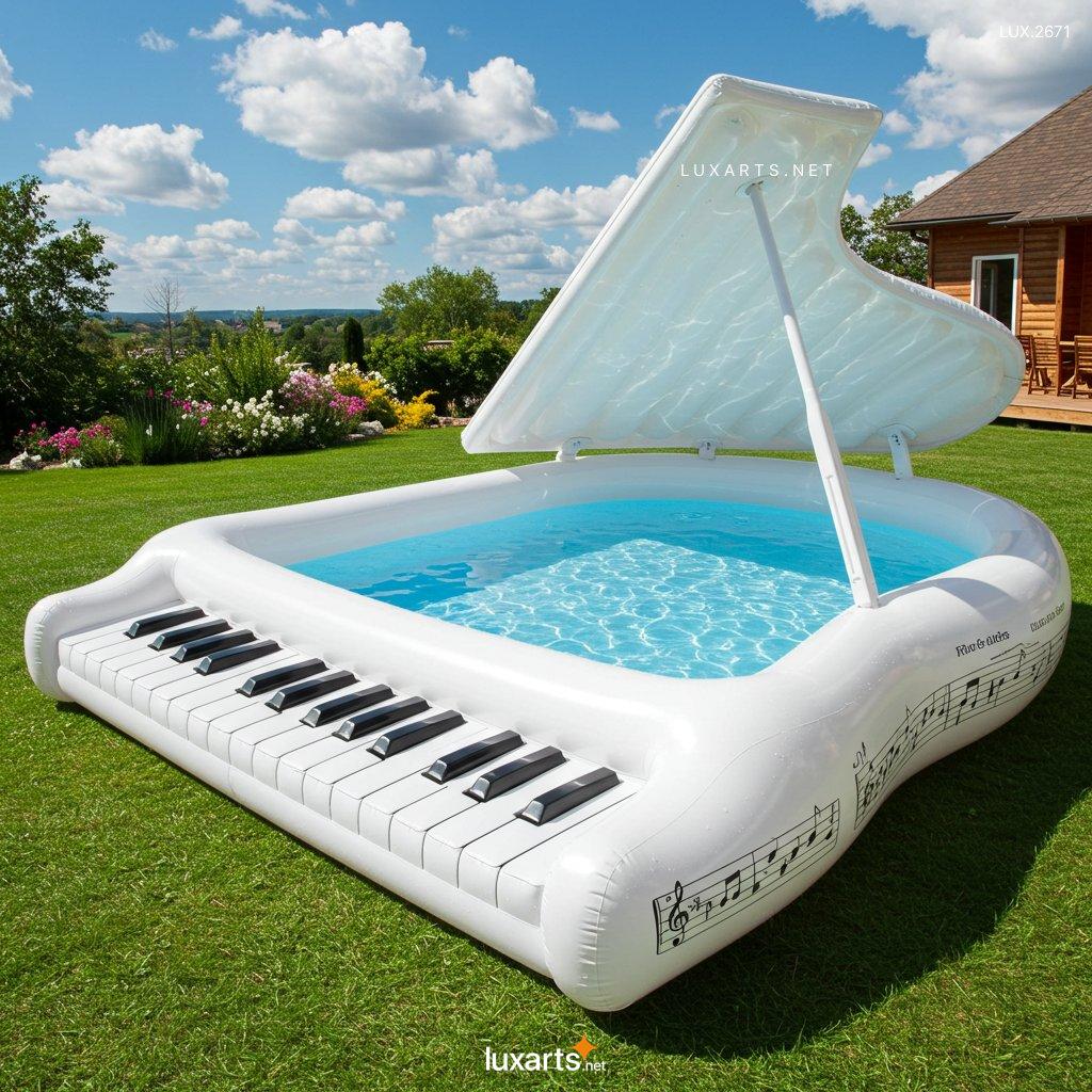 LUX.2671 Inflatable Piano Pool: The Ultimate Fun Floating Water Accessory for Summer inflatable piano pool 2