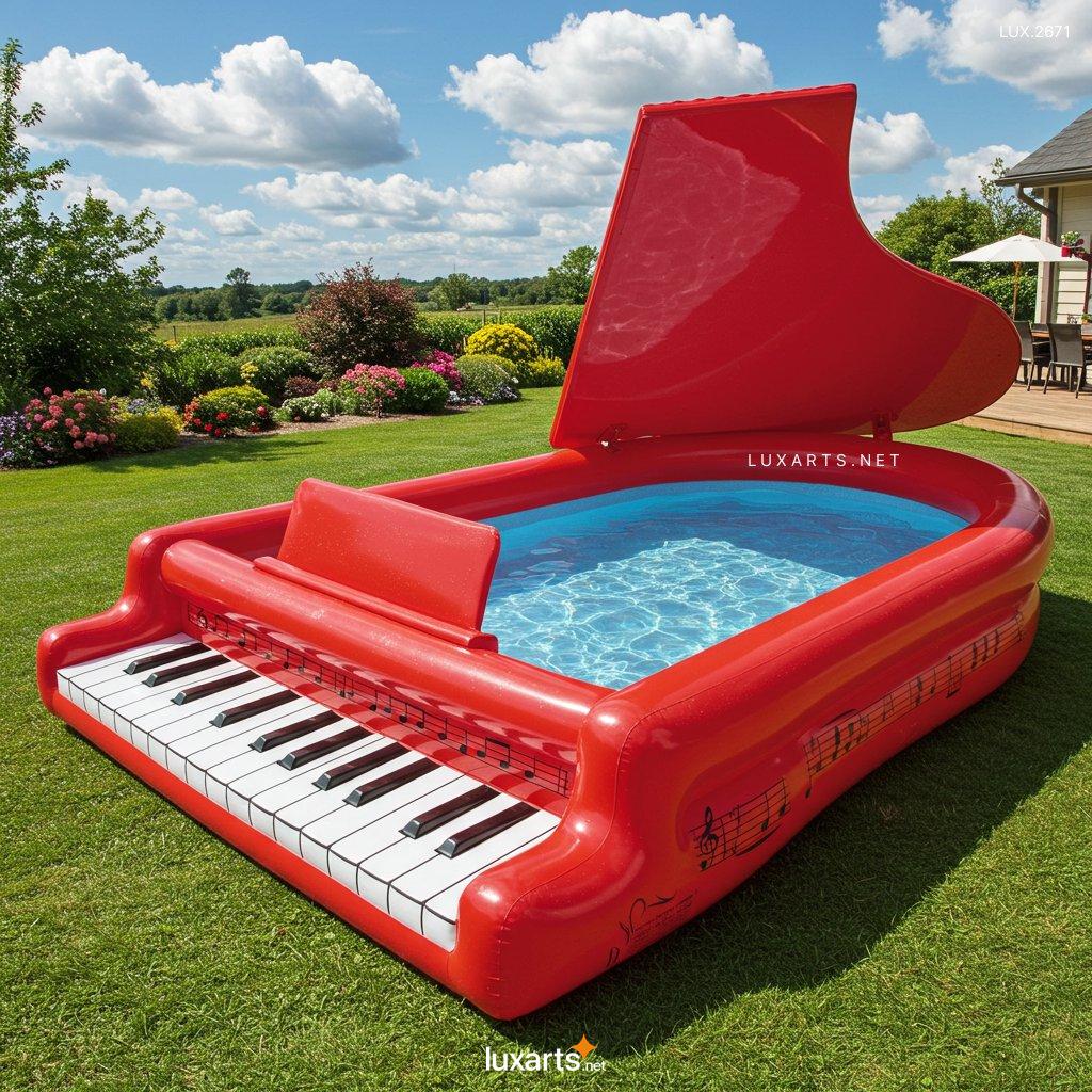 LUX.2671 Inflatable Piano Pool: The Ultimate Fun Floating Water Accessory for Summer inflatable piano pool 3