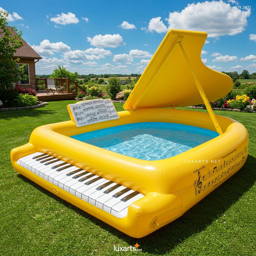 LUX.2671 Inflatable Piano Pool: The Ultimate Fun Floating Water Accessory for Summer inflatable piano pool 5