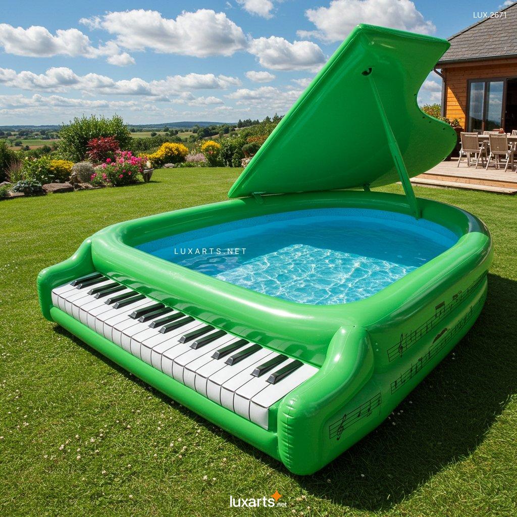 LUX.2671 Inflatable Piano Pool: The Ultimate Fun Floating Water Accessory for Summer inflatable piano pool 8