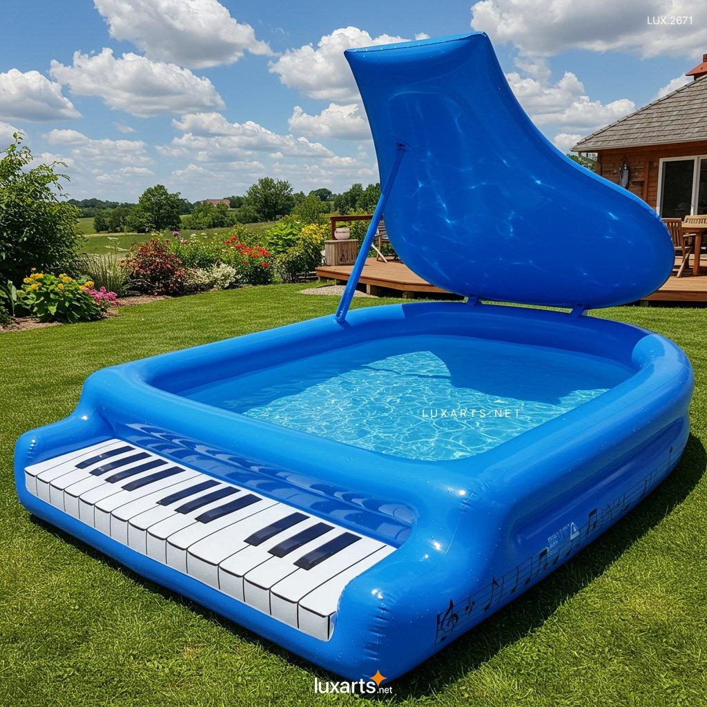 LUX.2671 Inflatable Piano Pool: The Ultimate Fun Floating Water Accessory for Summer inflatable piano pool 9