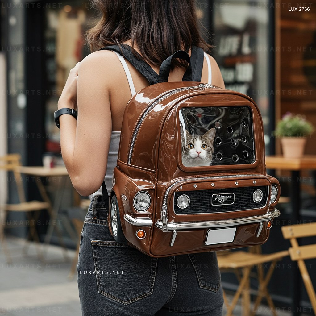 LUX.2766 Mustang Pet Carrier Backpack: Comfortable & Stylish Travel Solution for Your Furry Friend mustang pet backpack 1