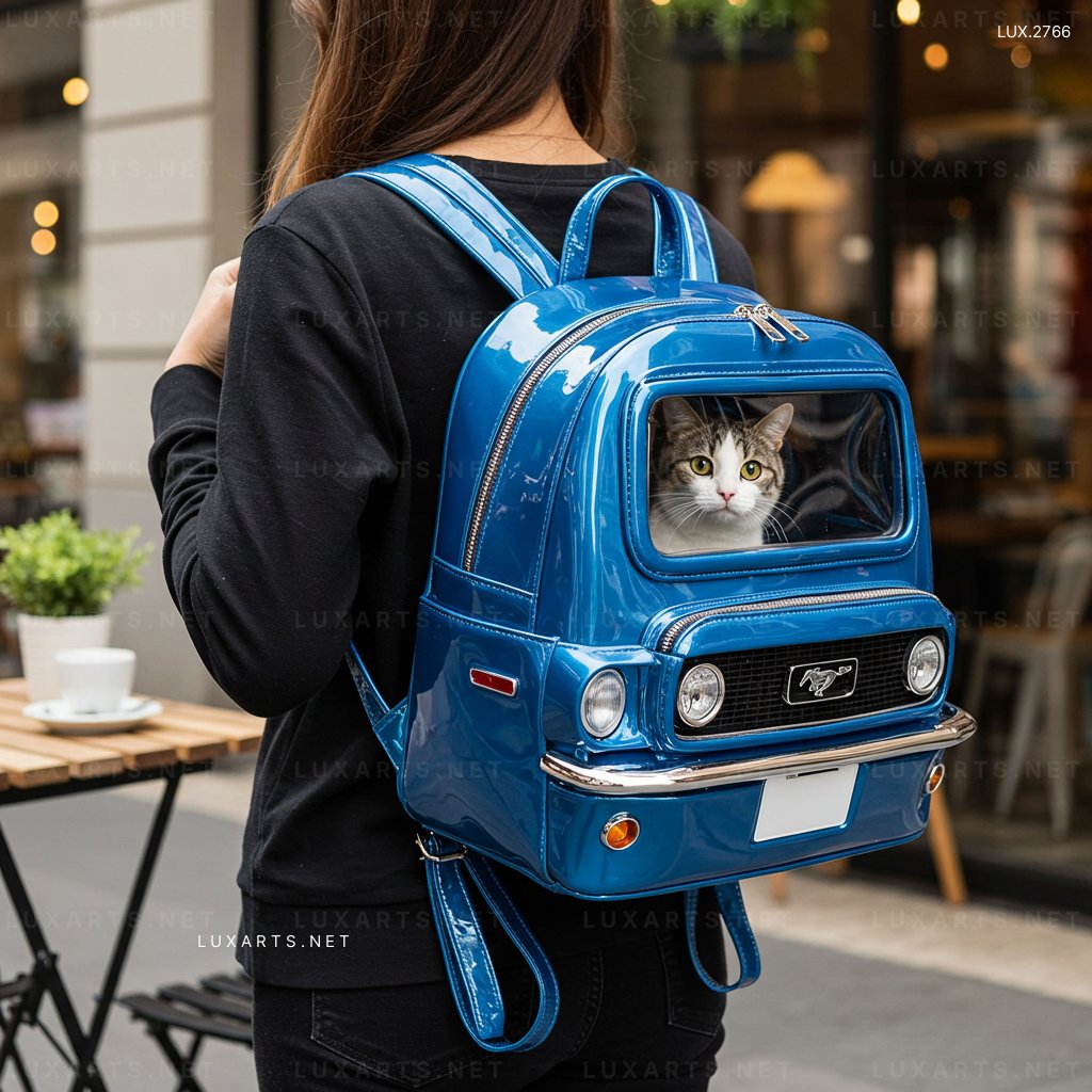 LUX.2766 Mustang Pet Carrier Backpack: Comfortable & Stylish Travel Solution for Your Furry Friend mustang pet backpack 3