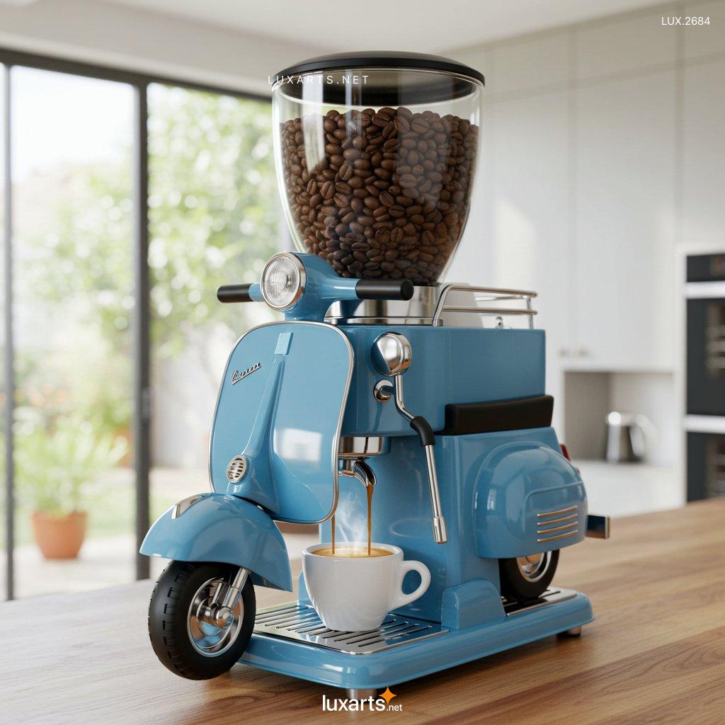 LUX.2684 Vespa Shaped Coffee Maker: Riding in Style with Your Morning Brew vespa coffee maker 3