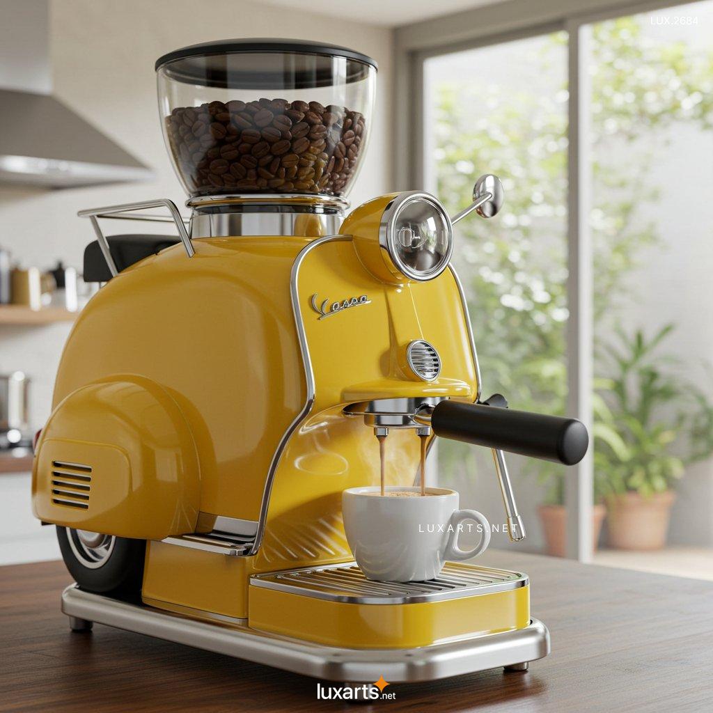 LUX.2684 Vespa Shaped Coffee Maker: Riding in Style with Your Morning Brew vespa coffee maker 5