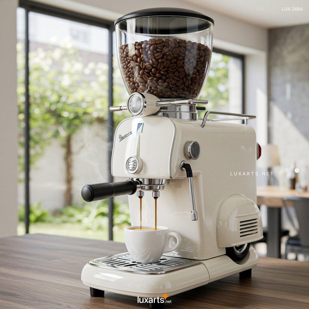LUX.2684 Vespa Shaped Coffee Maker: Riding in Style with Your Morning Brew vespa coffee maker 6