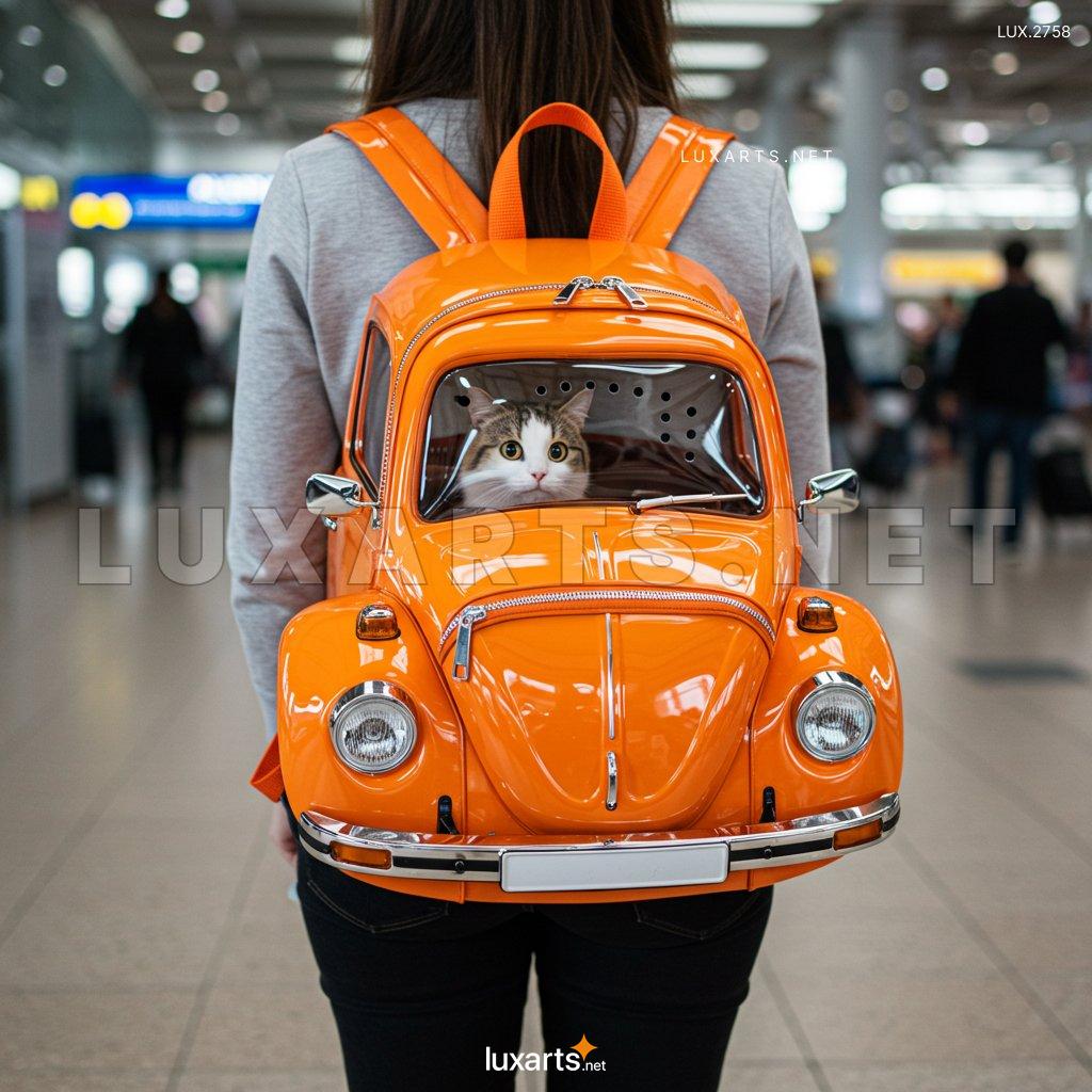 LUX.2758 VW Beetle Shaped Pet Backpack Carrier – Perfect for Adventures with Your Pet vw beetle shaped pet carrier backpack 2
