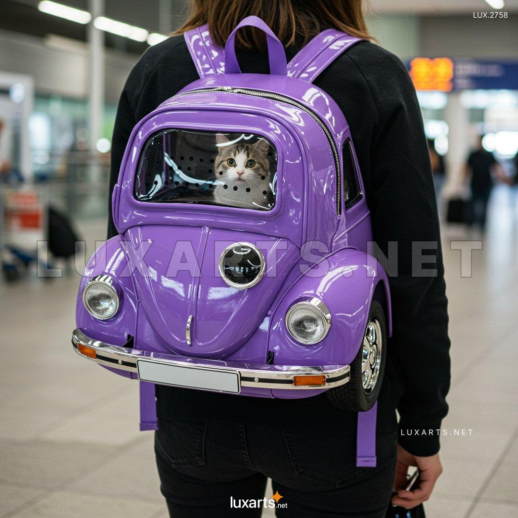 LUX.2758 VW Beetle Shaped Pet Backpack Carrier – Perfect for Adventures with Your Pet vw beetle shaped pet carrier backpack 6