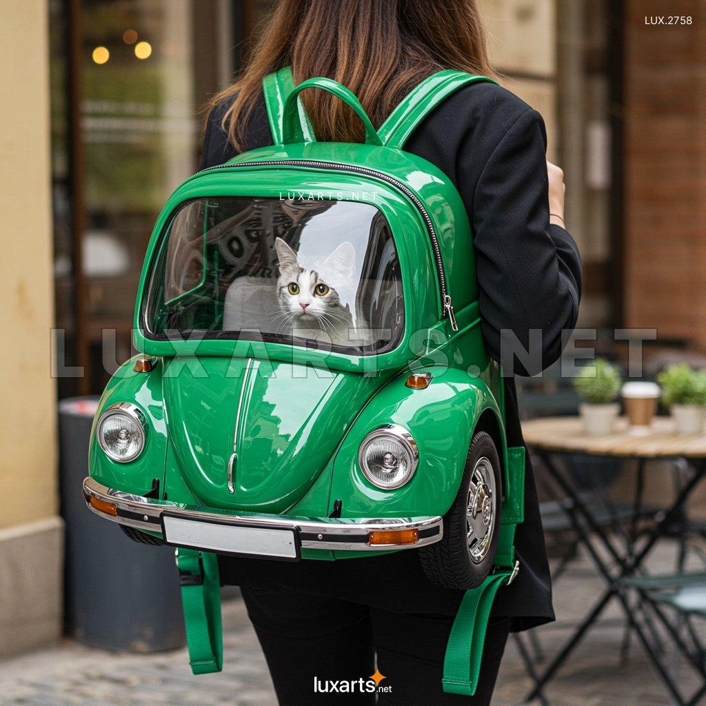 LUX.2758 VW Beetle Shaped Pet Backpack Carrier – Perfect for Adventures with Your Pet vw beetle shaped pet carrier backpack 7