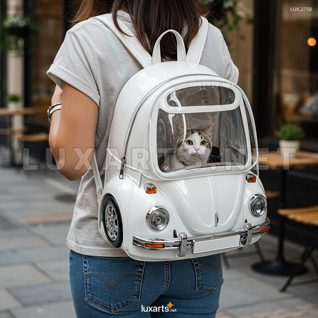 LUX.2758 VW Beetle Shaped Pet Backpack Carrier – Perfect for Adventures with Your Pet vw beetle shaped pet carrier backpack 8