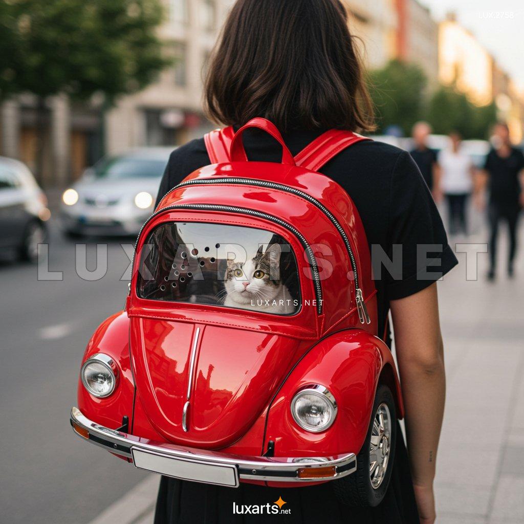 LUX.2758 VW Beetle Shaped Pet Backpack Carrier – Perfect for Adventures with Your Pet vw beetle shaped pet carrier backpack 9