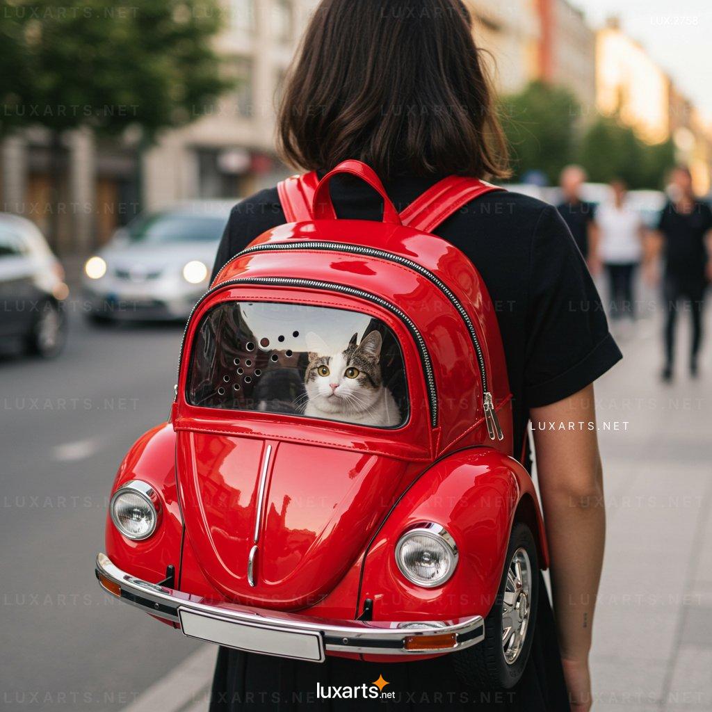 LUX.2758 VW Beetle Shaped Pet Backpack Carrier – Perfect for Adventures with Your Pet