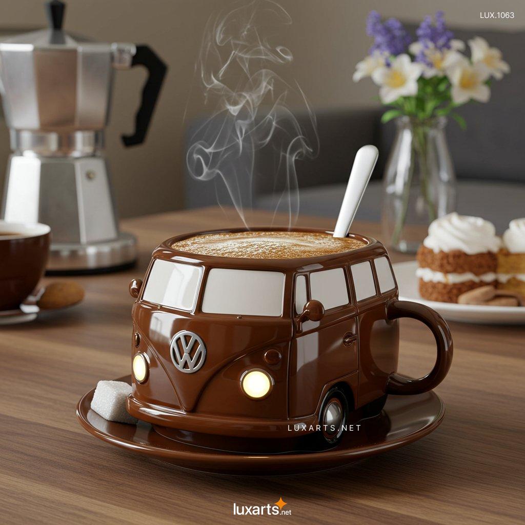 LUX.1063 Volkswagen Bus Shaped Coffee Mug: The Perfect Road Trip Companion vw bus coffee mugs 9