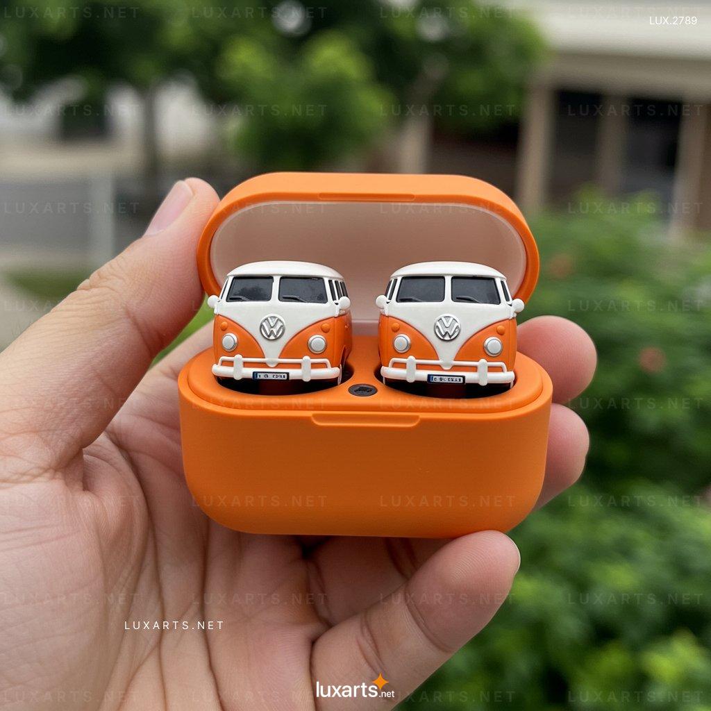 LUX.2789 VW Bus Shaped Earbuds – Stylish Wireless Earphones with Retro Van Design vw bus earbuds 3