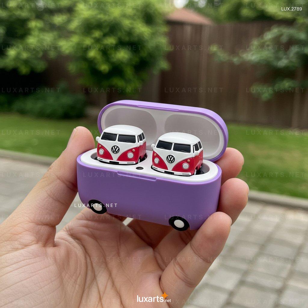 LUX.2789 VW Bus Shaped Earbuds – Stylish Wireless Earphones with Retro Van Design vw bus earbuds 4