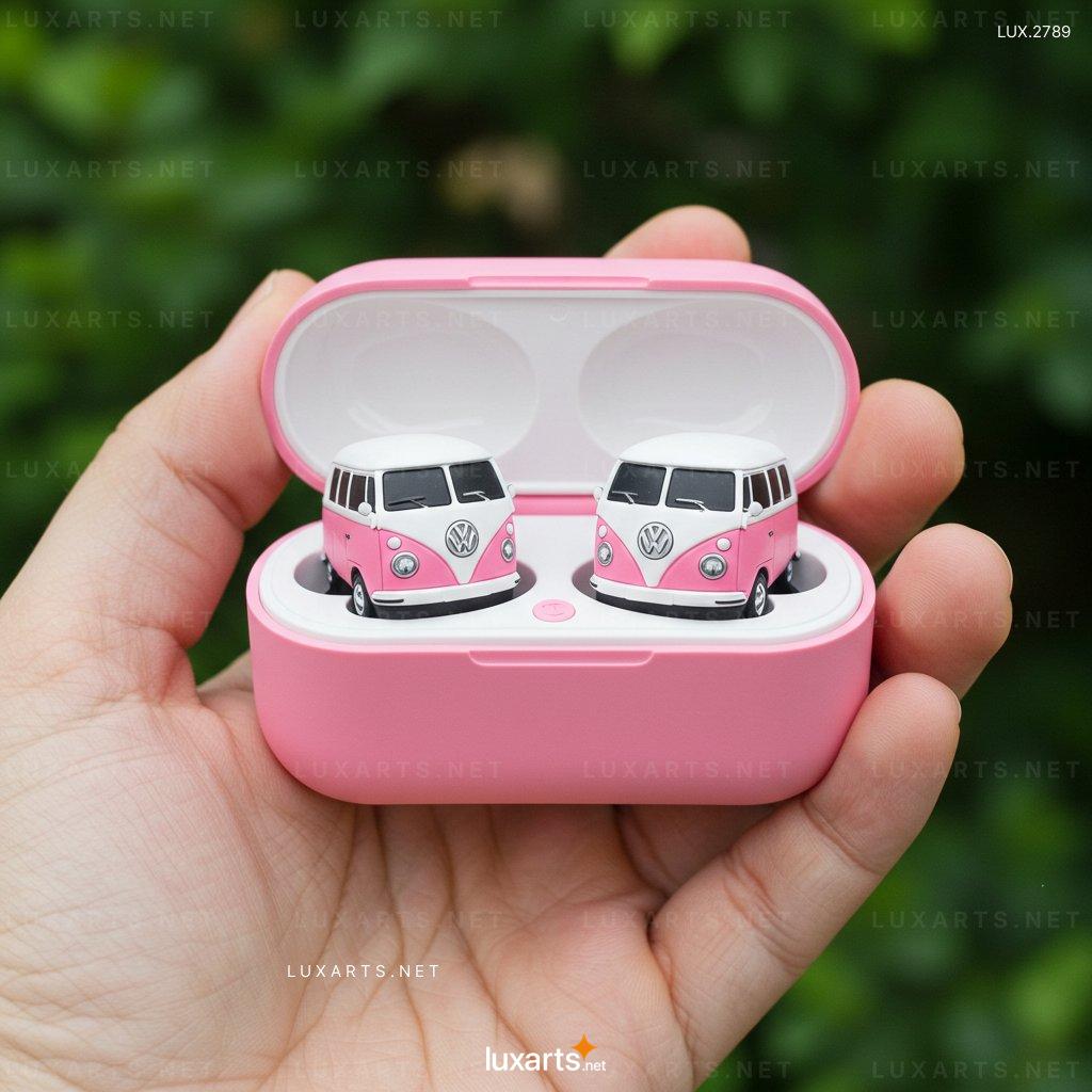 LUX.2789 VW Bus Shaped Earbuds – Stylish Wireless Earphones with Retro Van Design vw bus earbuds 6