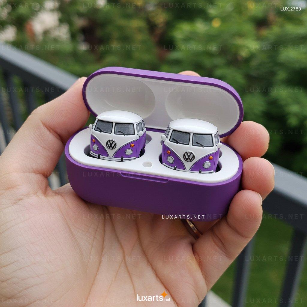 LUX.2789 VW Bus Shaped Earbuds – Stylish Wireless Earphones with Retro Van Design vw bus earbuds 7