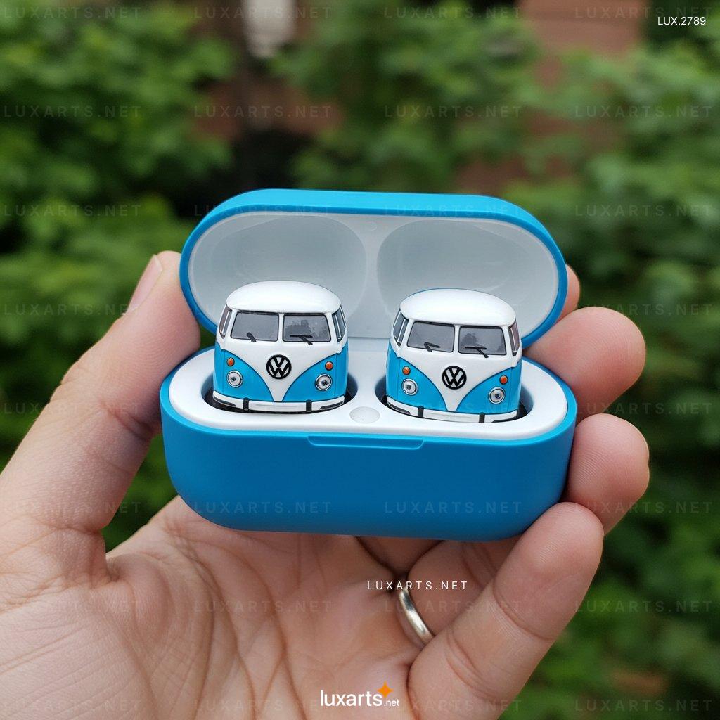 LUX.2789 VW Bus Shaped Earbuds – Stylish Wireless Earphones with Retro Van Design vw bus earbuds 9