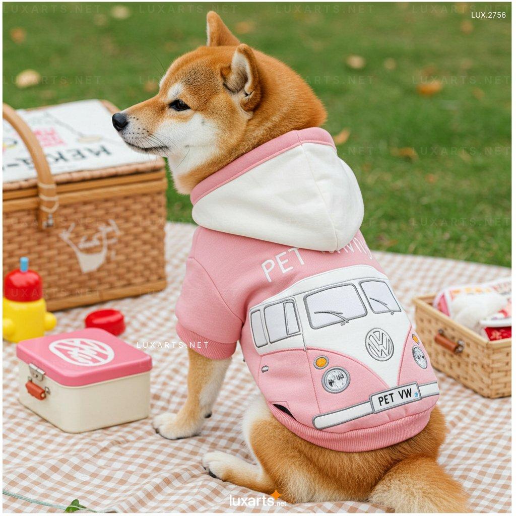 LUX.2756 VW Bus Pet Hoodie: Retro VW-Inspired Pet Fashion for Cats & Dogs | Cozy Style vw bus pet hoodie 1