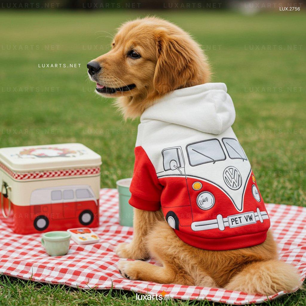 LUX.2756 VW Bus Pet Hoodie: Retro VW-Inspired Pet Fashion for Cats & Dogs | Cozy Style vw bus pet hoodie 2