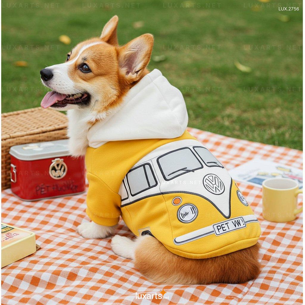 LUX.2756 VW Bus Pet Hoodie: Retro VW-Inspired Pet Fashion for Cats & Dogs | Cozy Style vw bus pet hoodie 7