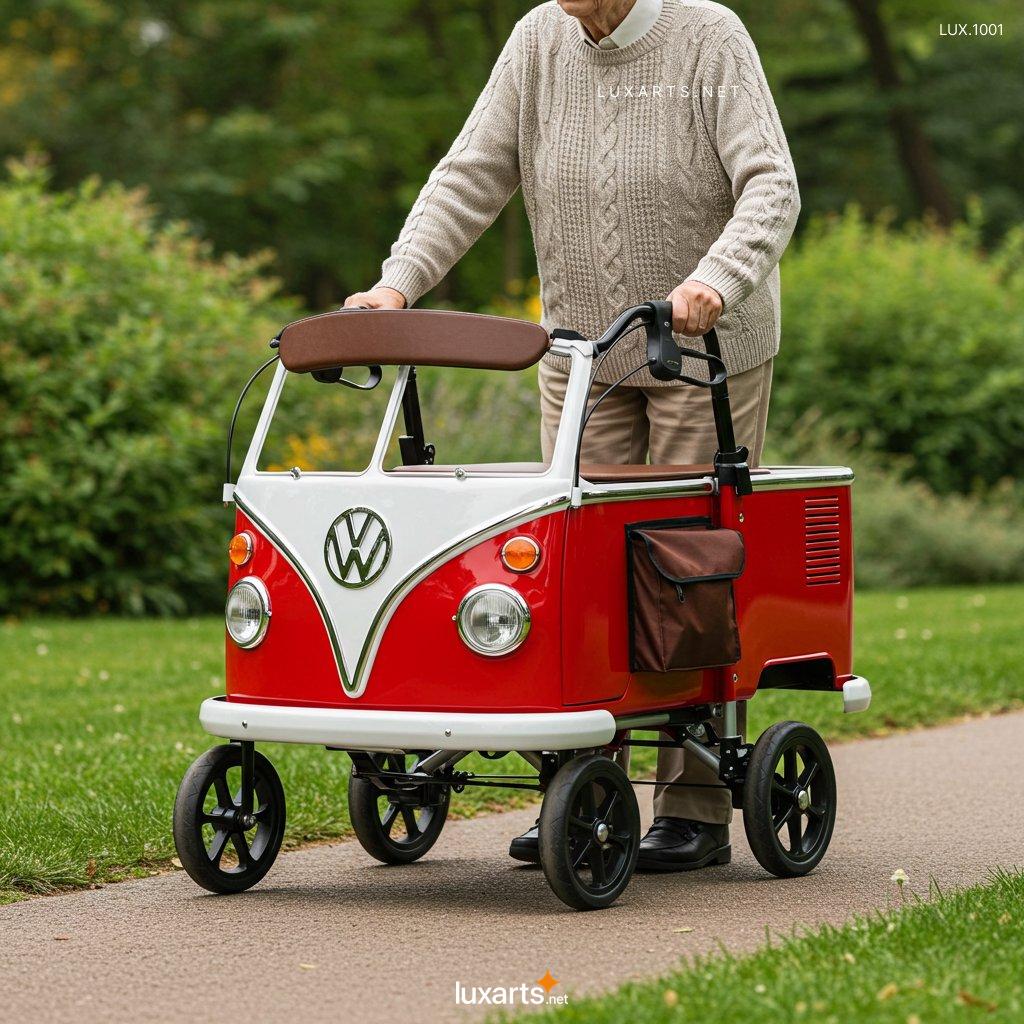 LUX.1001 Relive the Retro Charm: Vintage Volkswagen Bus Walker for Seniors vw bus walkers for seniors 2