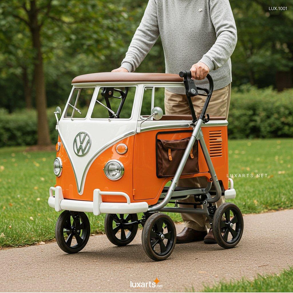 LUX.1001 Relive the Retro Charm: Vintage Volkswagen Bus Walker for Seniors vw bus walkers for seniors 5