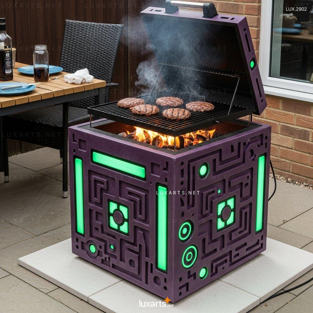 Borg Cube Themed BBQ Grill – Unique Sci-Fi Inspired Outdoor Grill for Ultimate BBQ Experience borg cube themed bbq grill 2