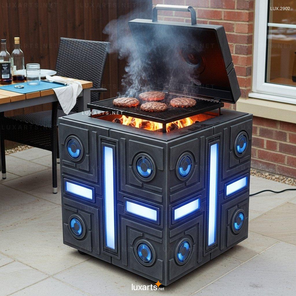 Borg Cube Themed BBQ Grill – Unique Sci-Fi Inspired Outdoor Grill for Ultimate BBQ Experience borg cube themed bbq grill 3