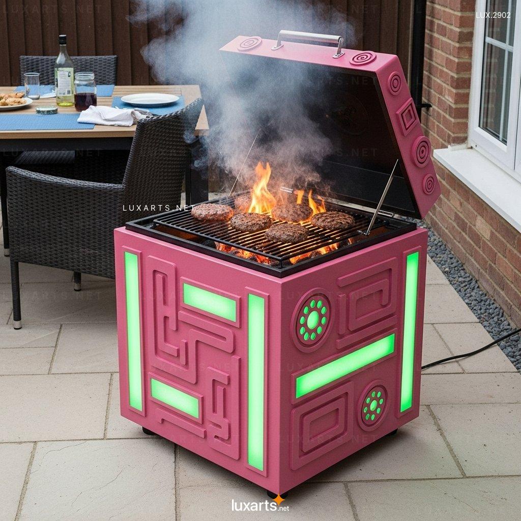 Borg Cube Themed BBQ Grill – Unique Sci-Fi Inspired Outdoor Grill for Ultimate BBQ Experience borg cube themed bbq grill 4