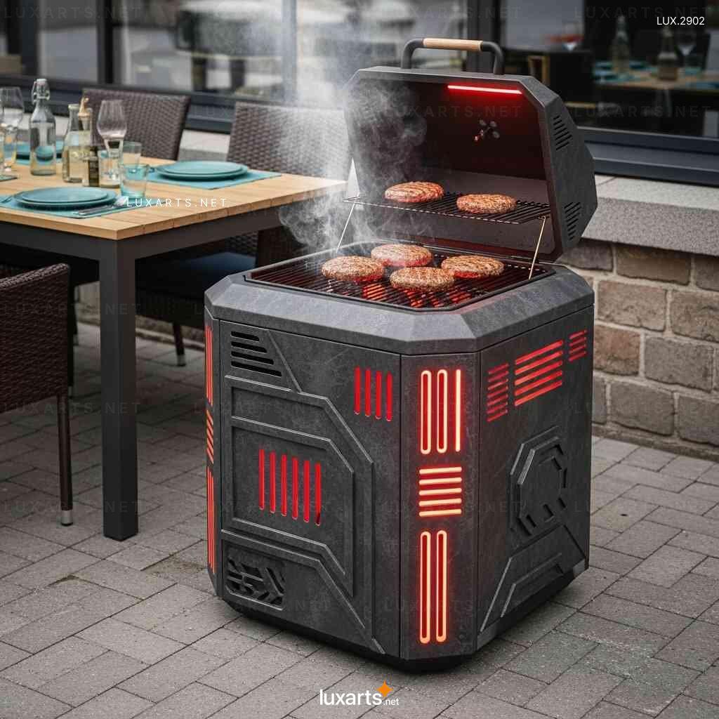 Borg Cube Themed BBQ Grill – Unique Sci-Fi Inspired Outdoor Grill for Ultimate BBQ Experience borg cube themed bbq grill 9