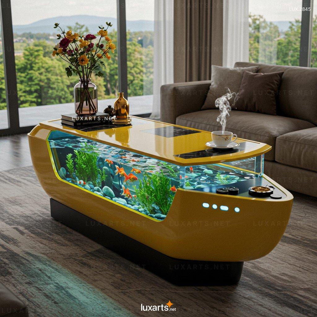 Cargo Ship Aquarium Coffee Tables: Unique Nautical Furniture for Your Living Space cargo ship aquarium coffee tables 3