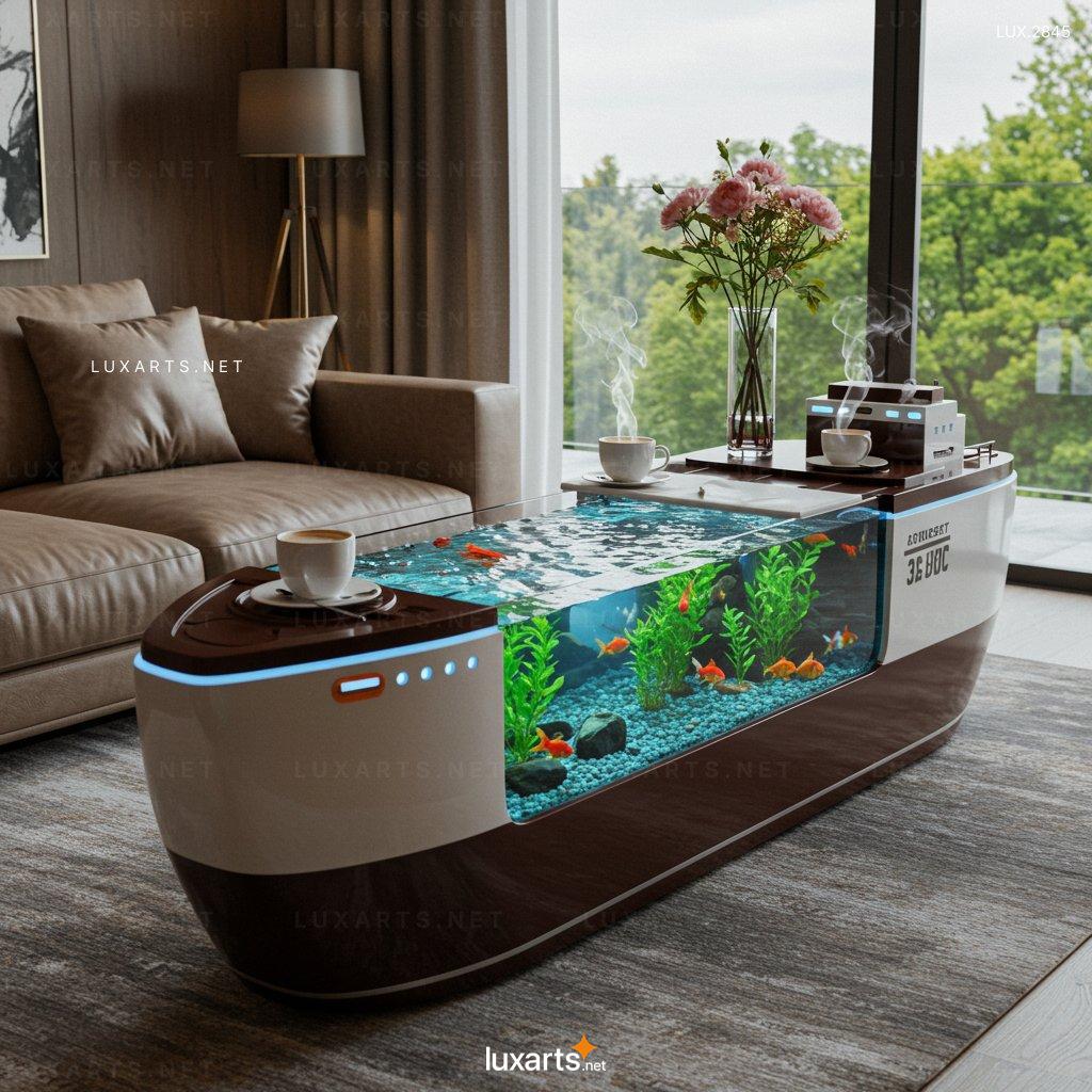 Cargo Ship Aquarium Coffee Tables: Unique Nautical Furniture for Your Living Space cargo ship aquarium coffee tables 8