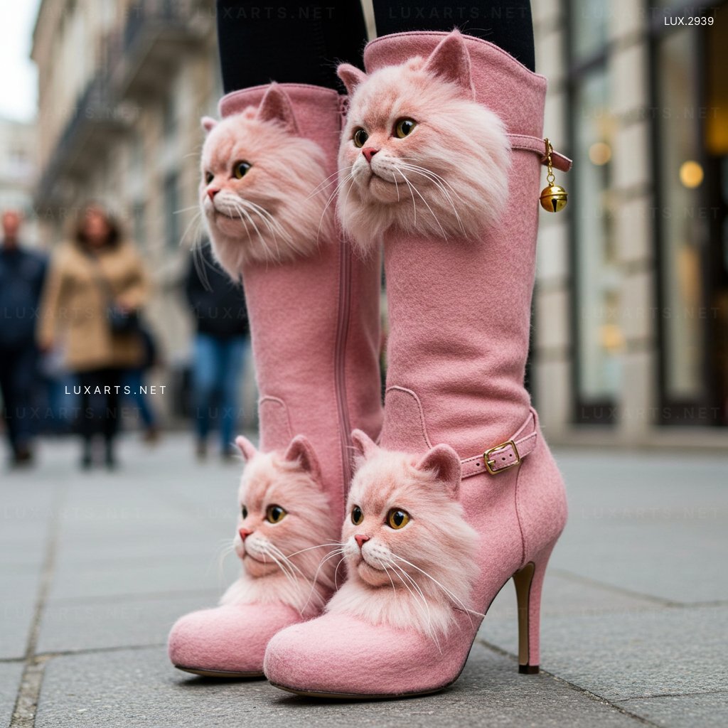 Stylish Cat Shaped High Boots – Perfect for Cat Lovers & Fashion Enthusiasts cat high boots 15