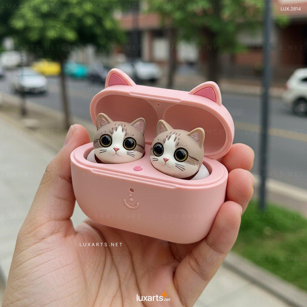 LUX.2814 Cat Shaped Earbuds – Stylish & Comfortable Wireless Earbuds for Cat Lovers cat shaped earbuds 7