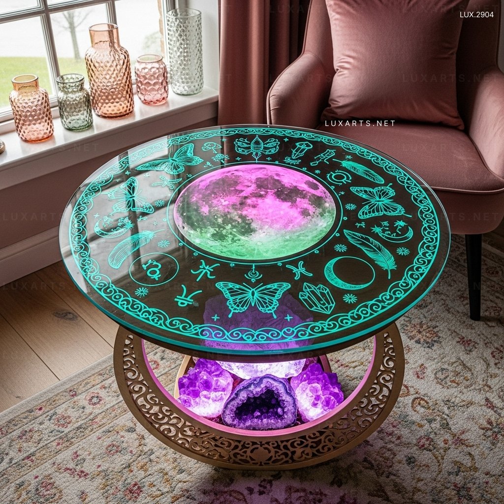 Celestial Crystal Table – Elegant & Unique Design for Home Decor celestial crystal table 1