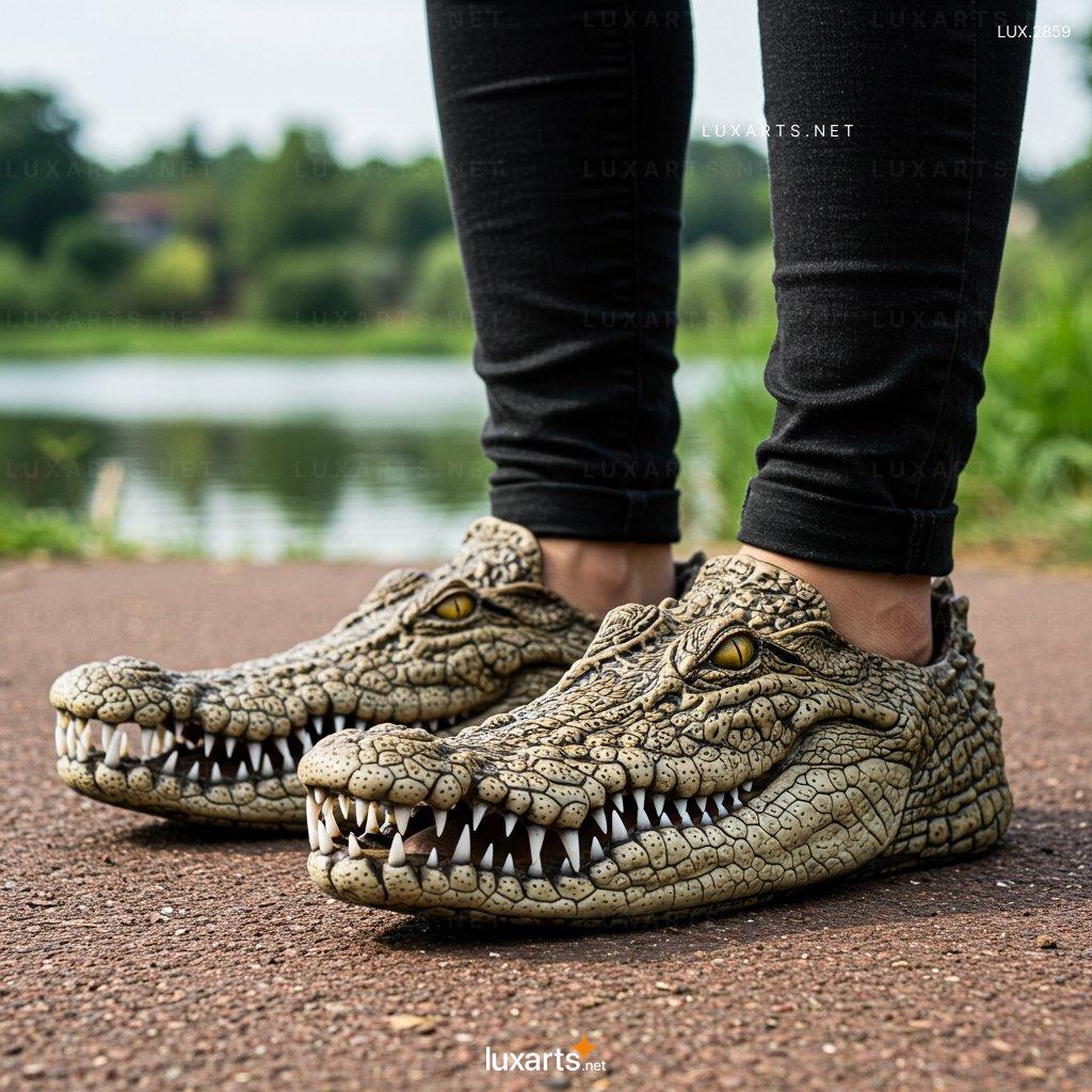 Crocodile Shaped Sneaker – Bold, Trendy Shoes for Standout Style crocodile shaped sneaker 1