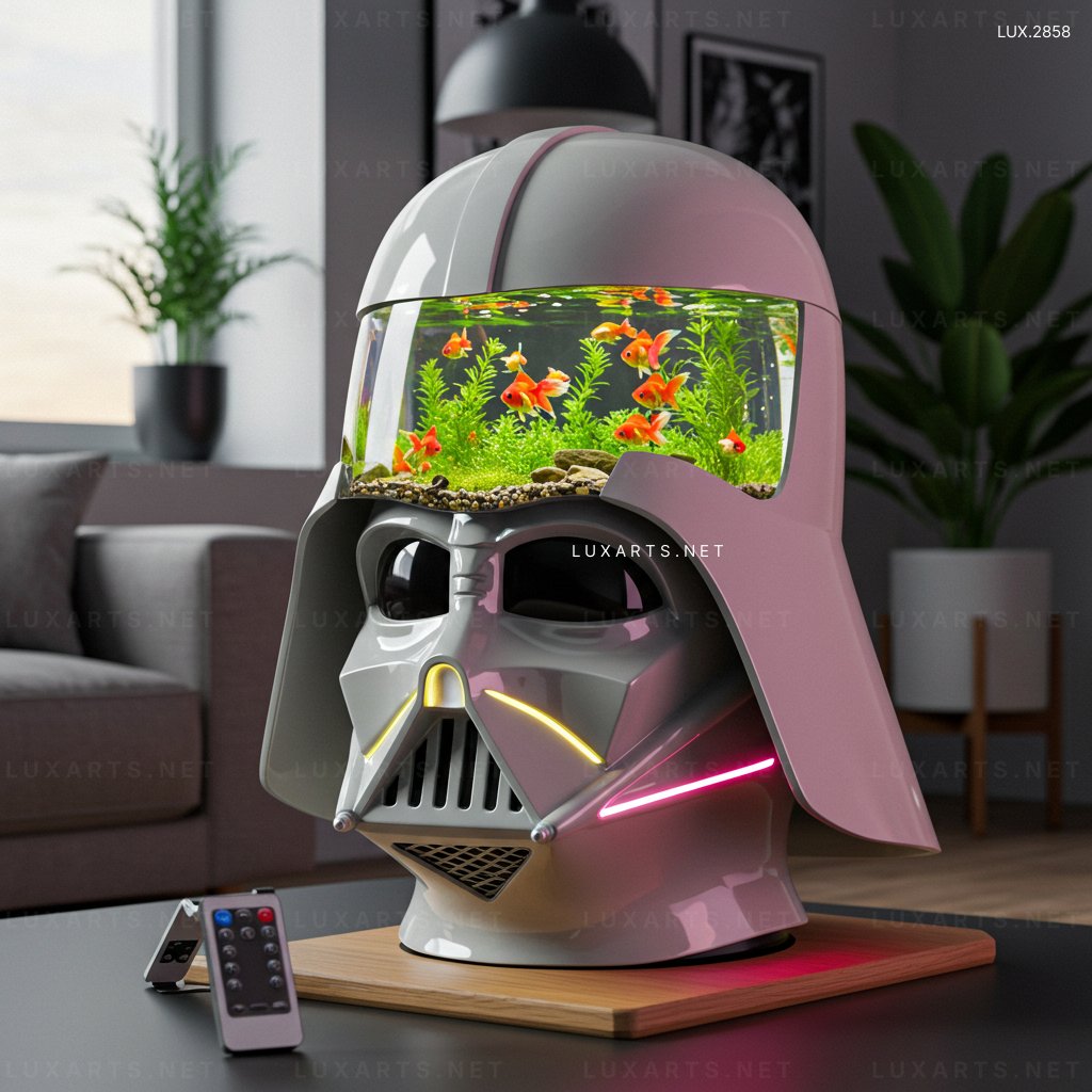 Darth Vader Aquarium – Unique Star Wars Themed Fish Tank Decor darth vader aquarium 1