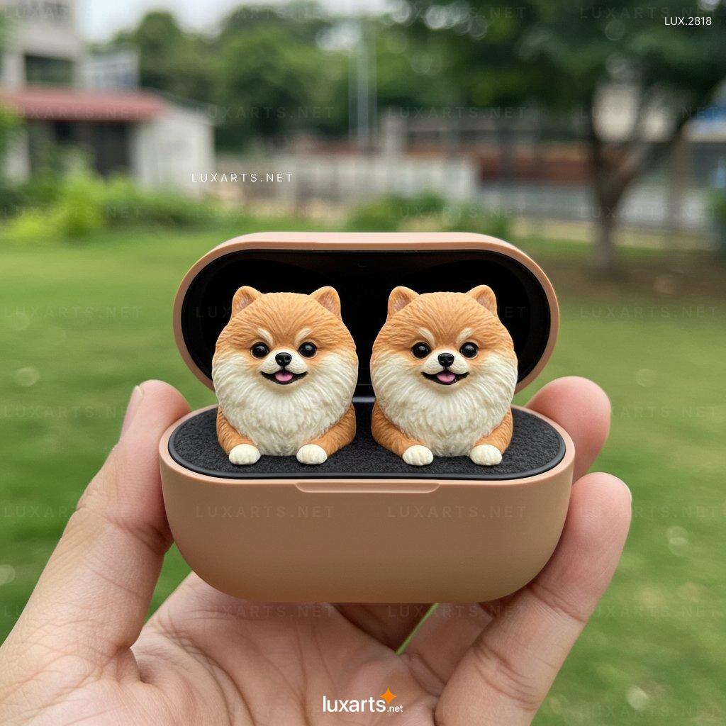 LUX.2818 Dog Shaped Earbuds - Cute Wireless Earphones for Dog Lovers & Music Enthusiasts dog shaped earbuds 2