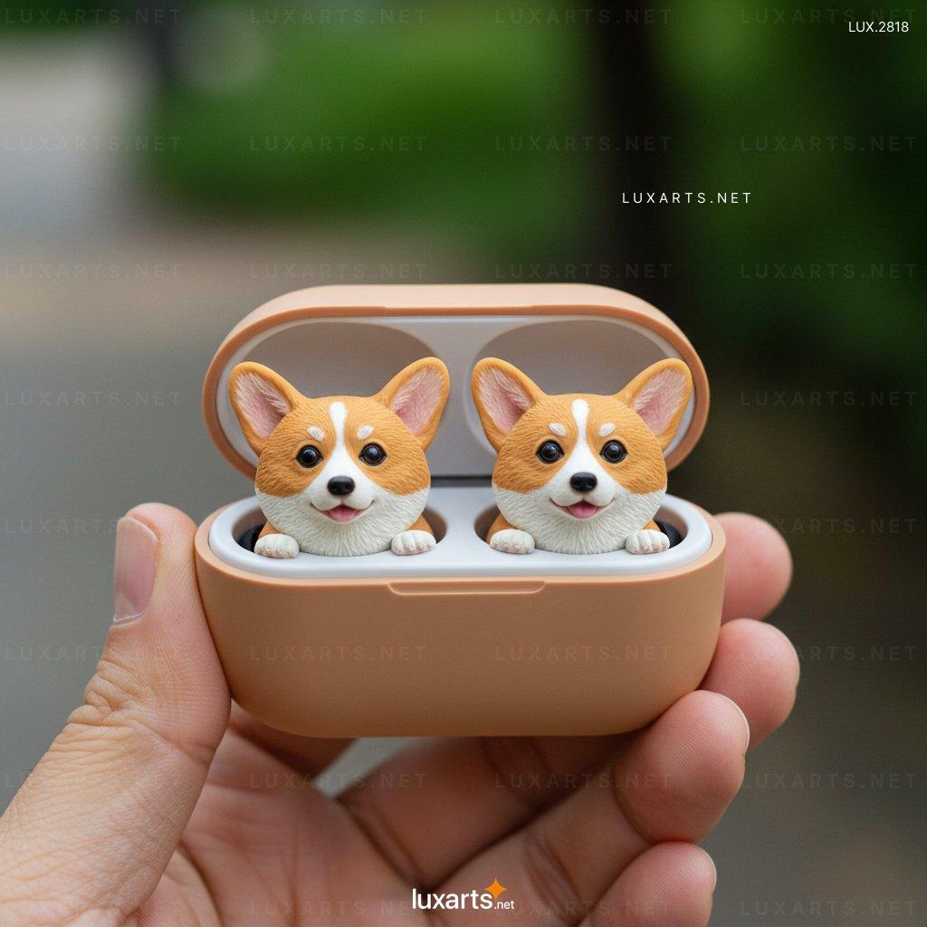LUX.2818 Dog Shaped Earbuds - Cute Wireless Earphones for Dog Lovers & Music Enthusiasts dog shaped earbuds 9