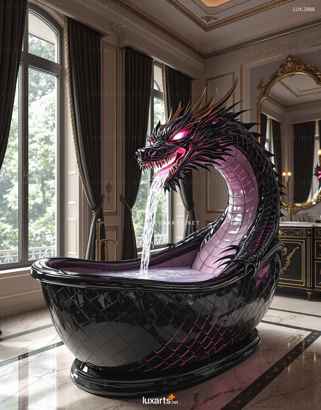 Dragon-Shaped Bathtub for Mythical Bathing Experiences dragon bathtub 1