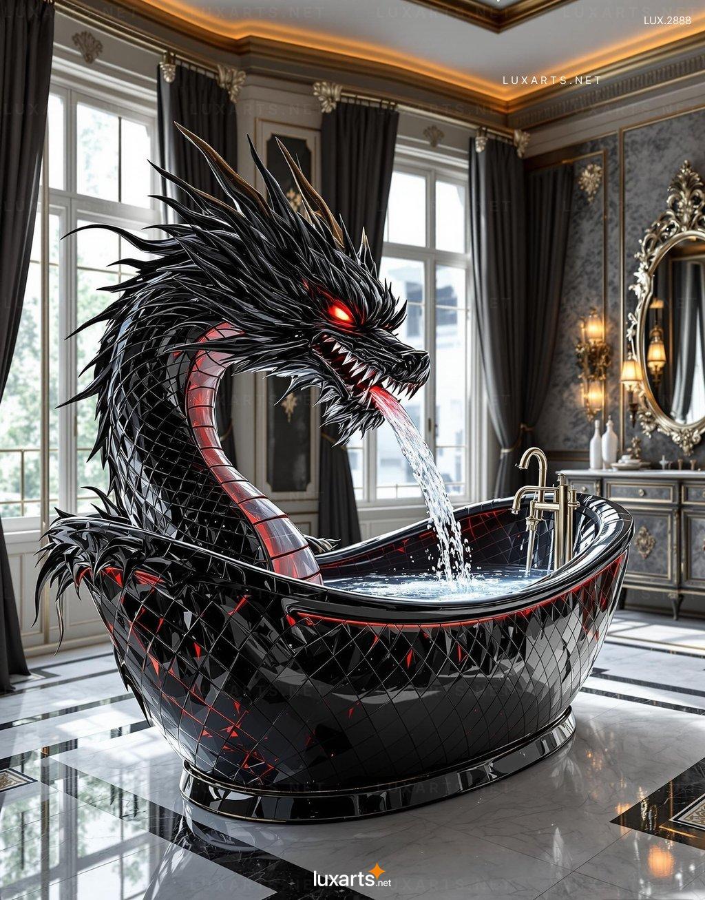 Dragon-Shaped Bathtub for Mythical Bathing Experiences dragon bathtub 2